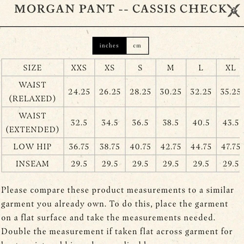 Doen Morgan Cotton Poplin Plaid Drawstring Pull On Baggy Pants Cassis Check Blue - Picture 13 of 13
